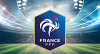 Escudo de la selección francesa.