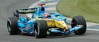 Coche de Fórmula 1 de Fernando Alonso de la escudería Renault.