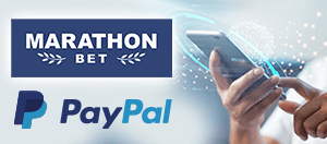 Los logotipos del operador Marathonbet y del monedero electrónico Paypal.